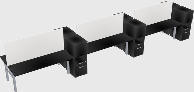 Shared electric desk + cabinet