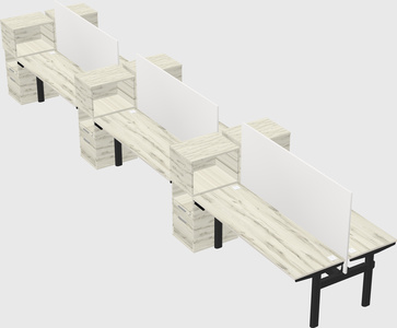 Shared electric desk + cabinet