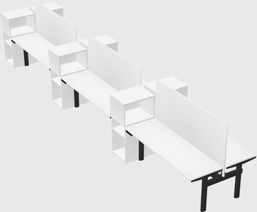 Shared electric desk + cabinet