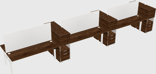 Shared electric desk + cabinet