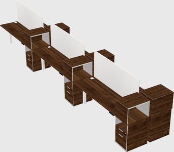 Shared electric desk + cabinet