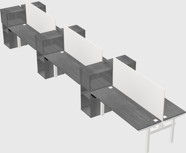 Shared electric desk + cabinet