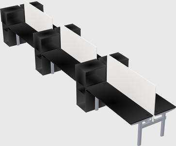 Shared electric desk + cabinet