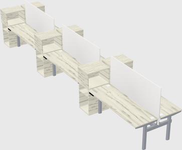 Shared electric desk + cabinet