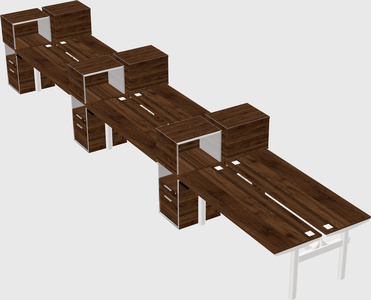 Shared electric desk + cabinet