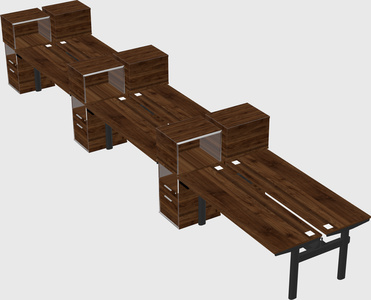 Shared electric desk + cabinet