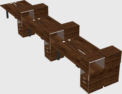 Shared electric desk + cabinet