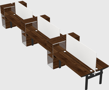 Shared electric desk + cabinet