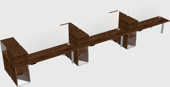 Shared electric desk + cabinet