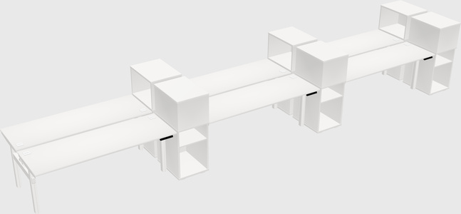 Shared electric desk + cabinet