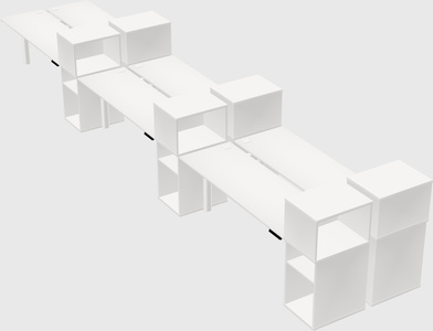 Shared electric desk + cabinet