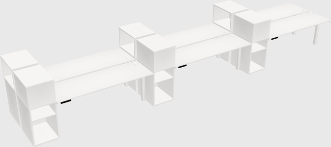 Shared electric desk + cabinet