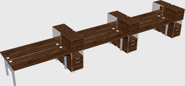 Shared electric desk + cabinet