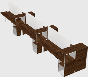 Shared electric desk + cabinet