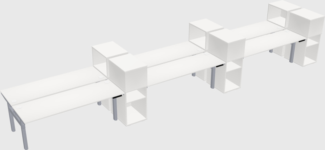 Shared electric desk + cabinet