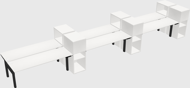 Shared electric desk + cabinet