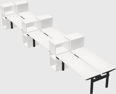 Shared electric desk + cabinet