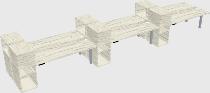 Shared electric desk + cabinet