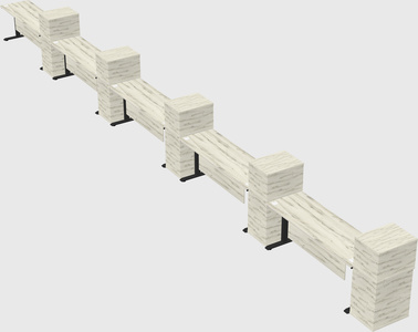 Single motor electric desk w/cabinet