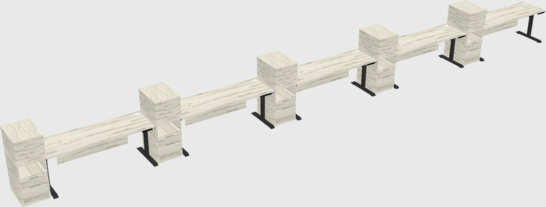 Dual Motor Electric Desk W/cabinet