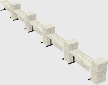Dual motor electric desk w/cabinet