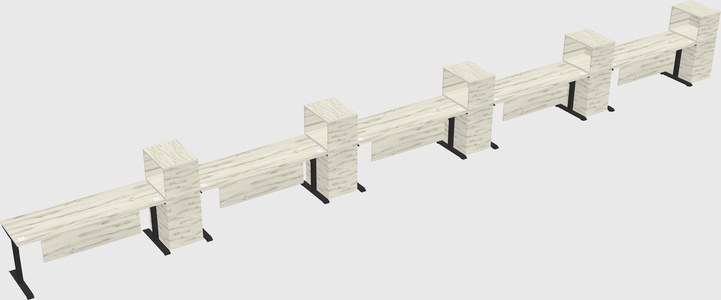 Dual motor electric desk w/cabinet