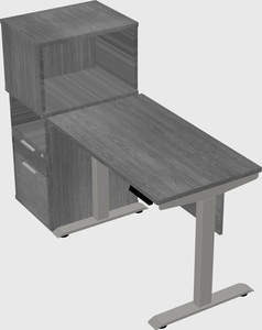 Height-adjustable desk - grade 3 w/cabinet