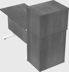 Height-adjustable desk - grade 3 w/cabinet
