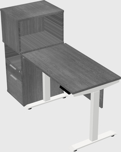 Height-adjustable desk - grade 3 w/cabinet
