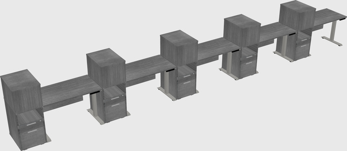 Height-adjustable Desk - Grade 3 W/cabinet