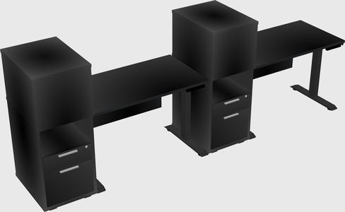 Height-adjustable Desk - Grade 3 W/cabinet