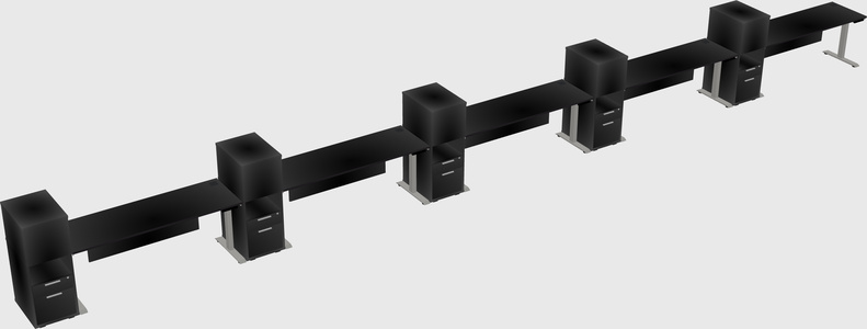 Height-adjustable Desk - Grade 3 W/cabinet