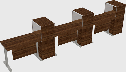 Height-adjustable desk - grade 3 w/cabinet