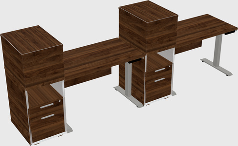 Height-adjustable Desk - Grade 3 W/cabinet