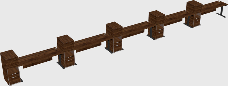 Height-adjustable Desk - Grade 3 W/cabinet