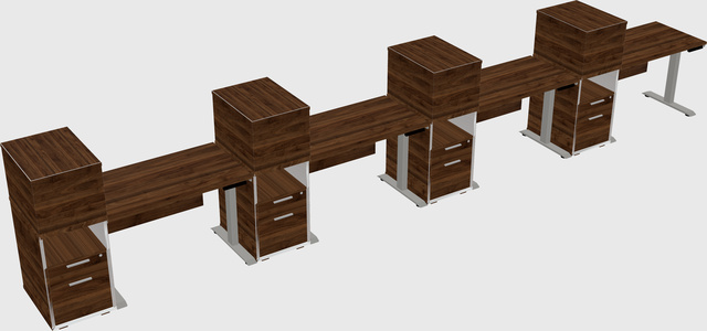 Height-adjustable Desk - Grade 3 W/cabinet