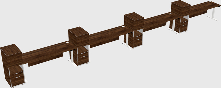 Height-adjustable Desk - Grade 3 W/cabinet