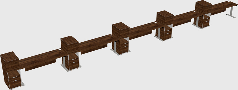 Height-adjustable Desk - Grade 3 W/cabinet
