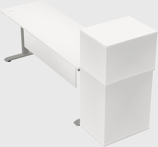 Height-adjustable desk - grade 3 w/cabinet