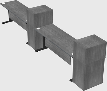 Height-adjustable desk - grade 3 w/cabinet