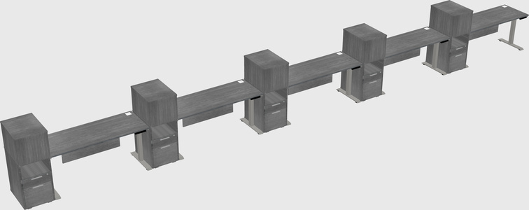 Height-adjustable Desk - Grade 3 W/cabinet