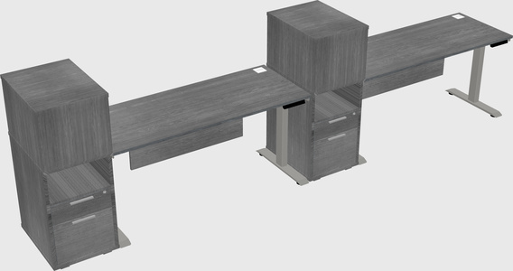 Height-adjustable Desk - Grade 3 W/cabinet