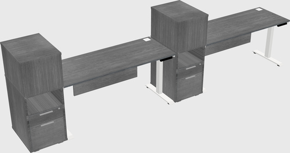 Height-adjustable Desk - Grade 3 W/cabinet