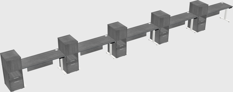 Height-adjustable Desk - Grade 3 W/cabinet