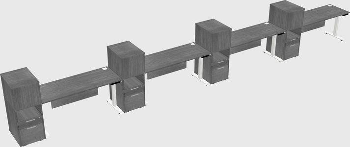 Height-adjustable Desk - Grade 3 W/cabinet
