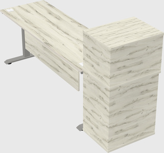 Height-adjustable desk - grade 3 w/cabinet