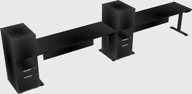 Height-adjustable Desk - Grade 3 W/cabinet