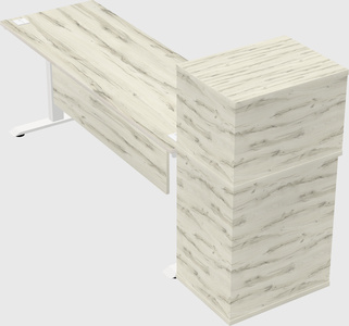 Height-adjustable desk - grade 3 w/cabinet