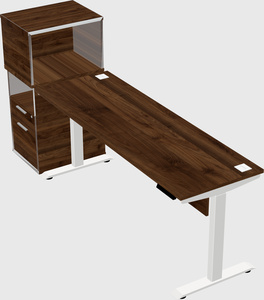 Height-adjustable desk - grade 3 w/cabinet