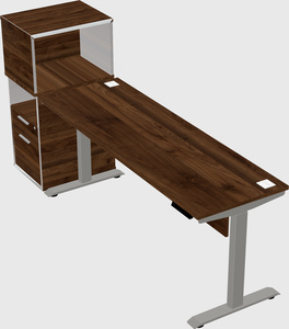 Height-adjustable desk - grade 3 w/cabinet